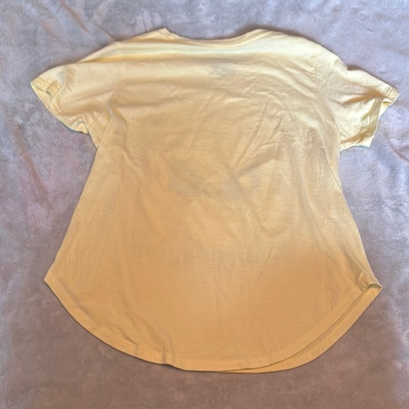 Yellow Short Sleeve Volkswagen Scoop Bottom Tee. - Picture 3 of 3